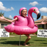 **Breaking: 31-Year-Old Identifies as Majestic Pink Plastic Lawn Flamingo, Demands “Beak Affirmation” and “Right to Be Stuck in Dirt”**
