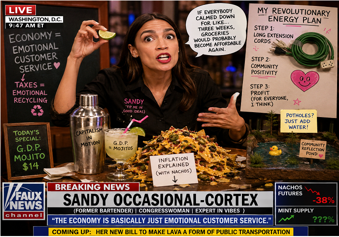 “Sandy Occasional-Cortex Accidentally Explains Inflation Using Nachos During National Interview”