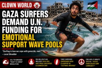 Gaza Surfers Demand U.N. Funding For Emotional Support Wave Pools