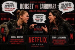 “Ronda Rouset and Gina Carbonara Settle Bitter Feud at Pay-Per-View of the Century”